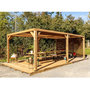 Voir la diapositive 2 : Hisense Pergola 20.93m² bois traité - tho3562vt