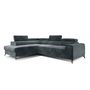 Voir la diapositive 4 : BEST MOBILIER Talisay - canapé d'angle gauche - 5 places - convertible avec coffre - en velours