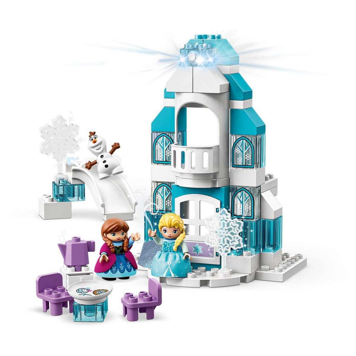 LEGO DUPLO Disney 10899 Le Château De La Reine Des Neiges, Jouet à Construire, Mini-Poupées