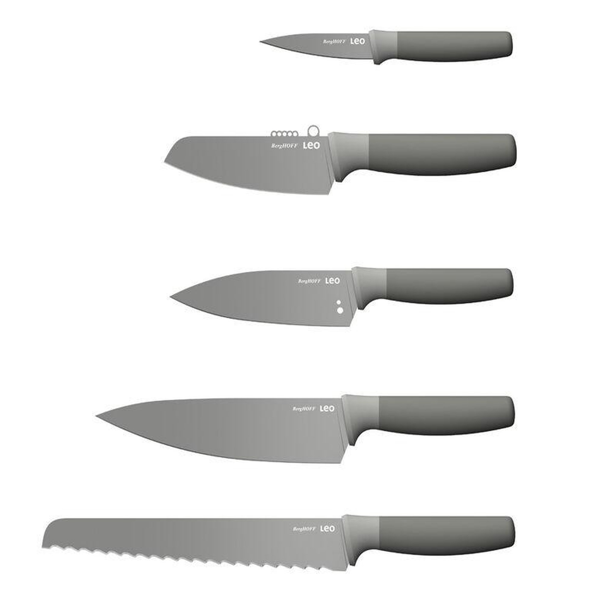 Voir la diapositive 2 : Berghoff Bloc de 5 couteaux - 3950532