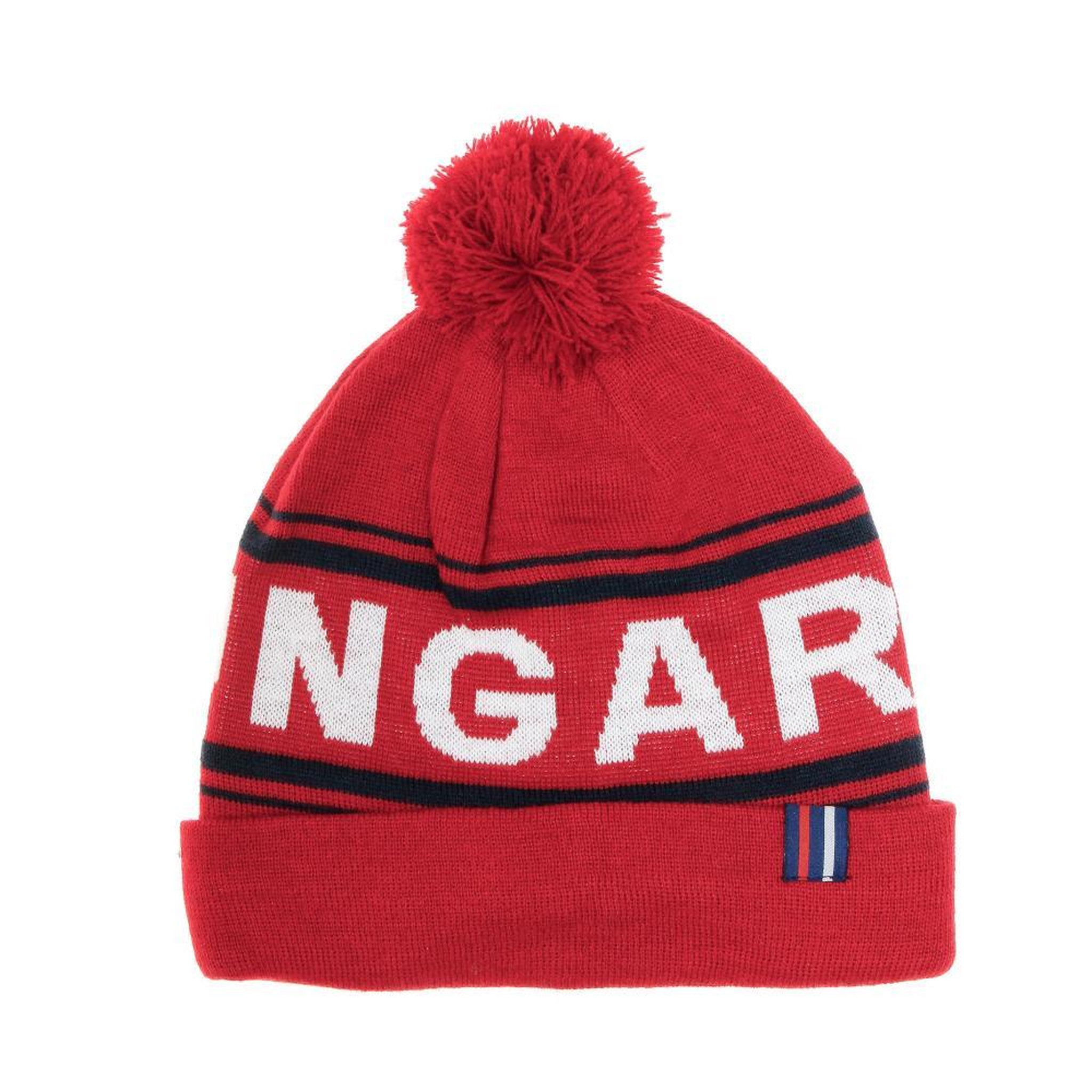 HUNGARIA Bonnet rouge homme Hungaria Pompom