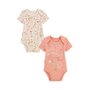 Voir la diapositive 1 : Petit Béguin Lot de 2 bodies bébé manches courtes Santa Giulia