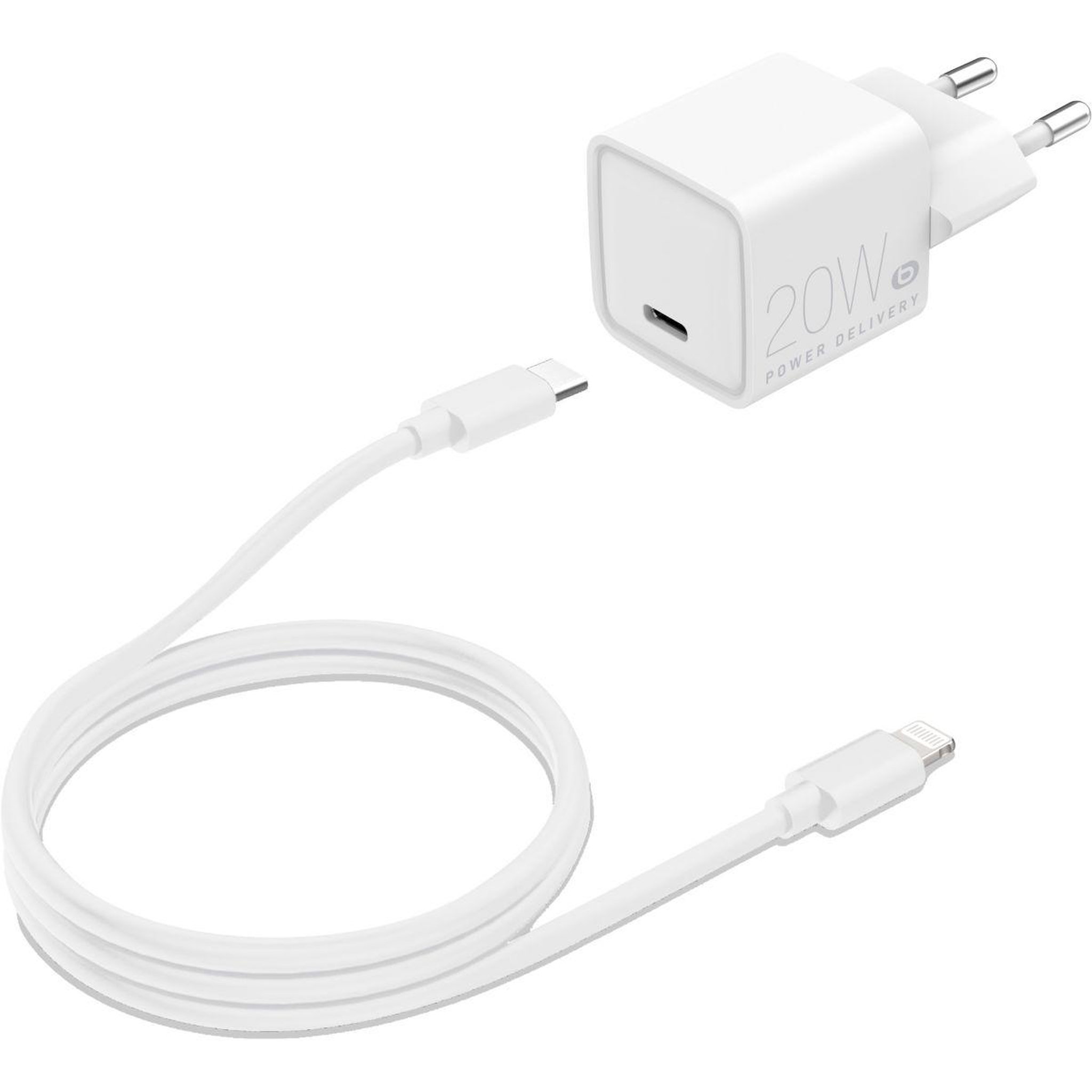 ESSENTIEL B Chargeur + câble 20w charge rapide usb-c +câble lightning
