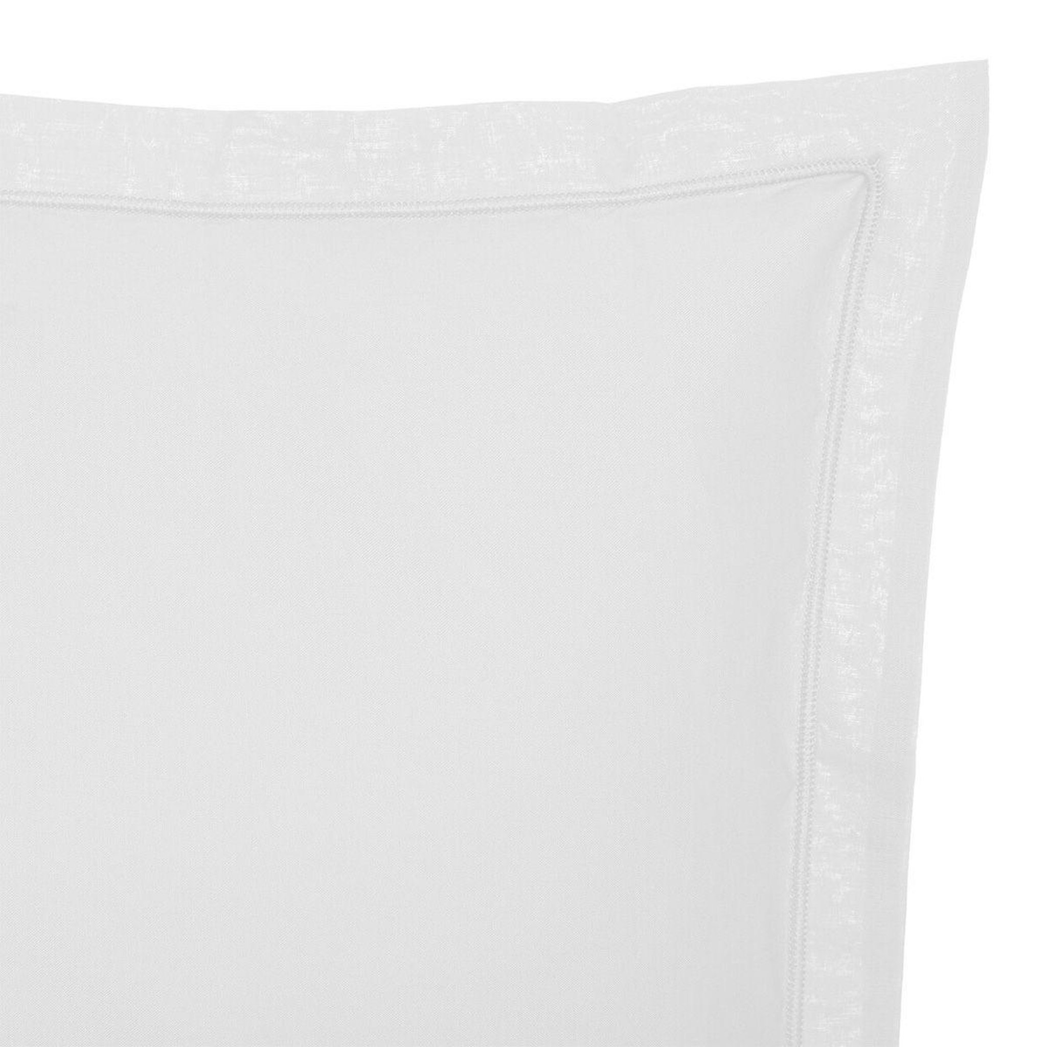 Voir la diapositive 2 : ATMOSPHERA Taie d'oreiller  percale  63x63cm blanc