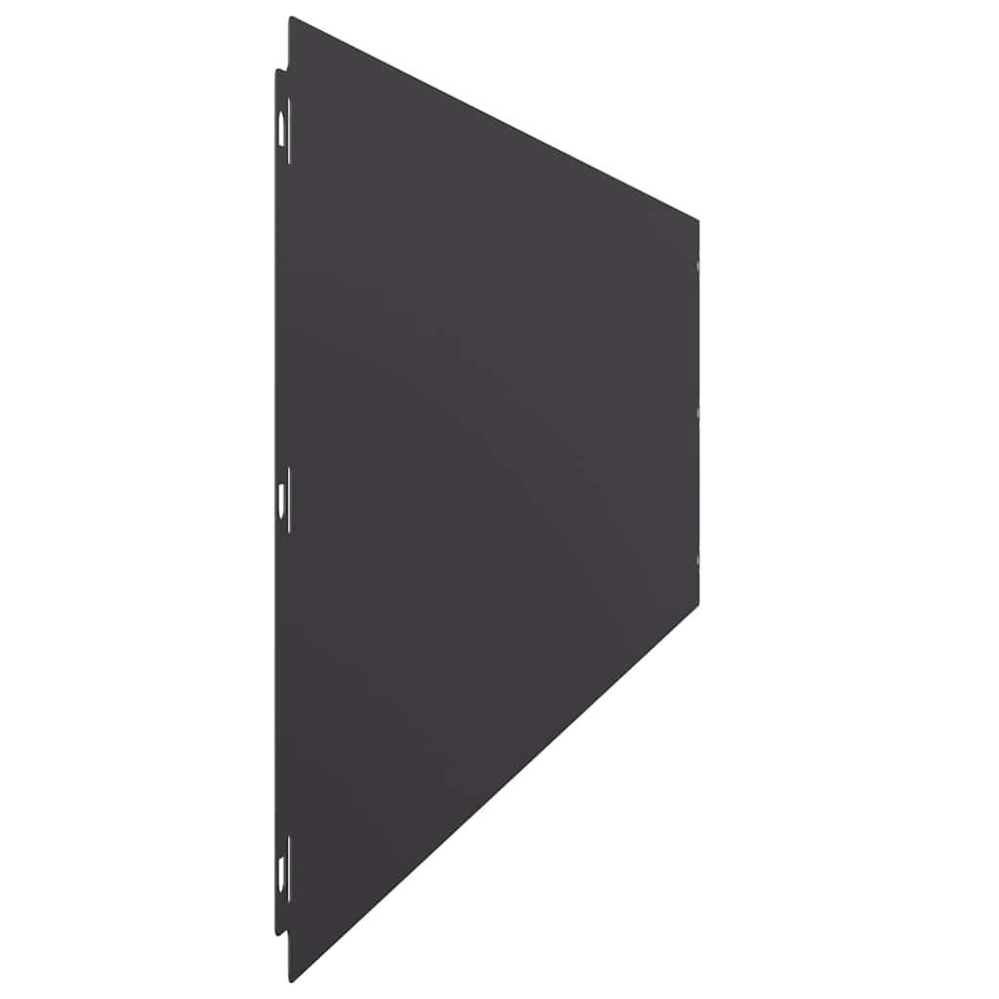Voir la diapositive 5 : VIDAXL Bordures de pelouse 20 pcs noir 25x103 cm acier lamine a froid