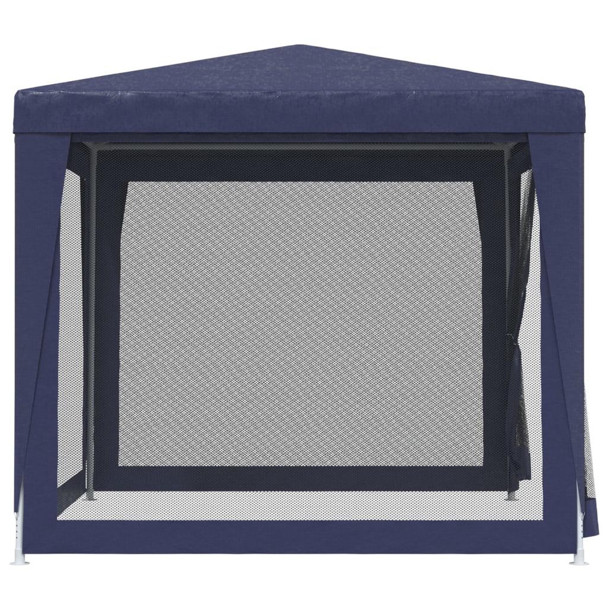 Voir la diapositive 4 : VIDAXL Tente de fete avec 4 parois laterales en maille Bleu 2,5x2,5 m