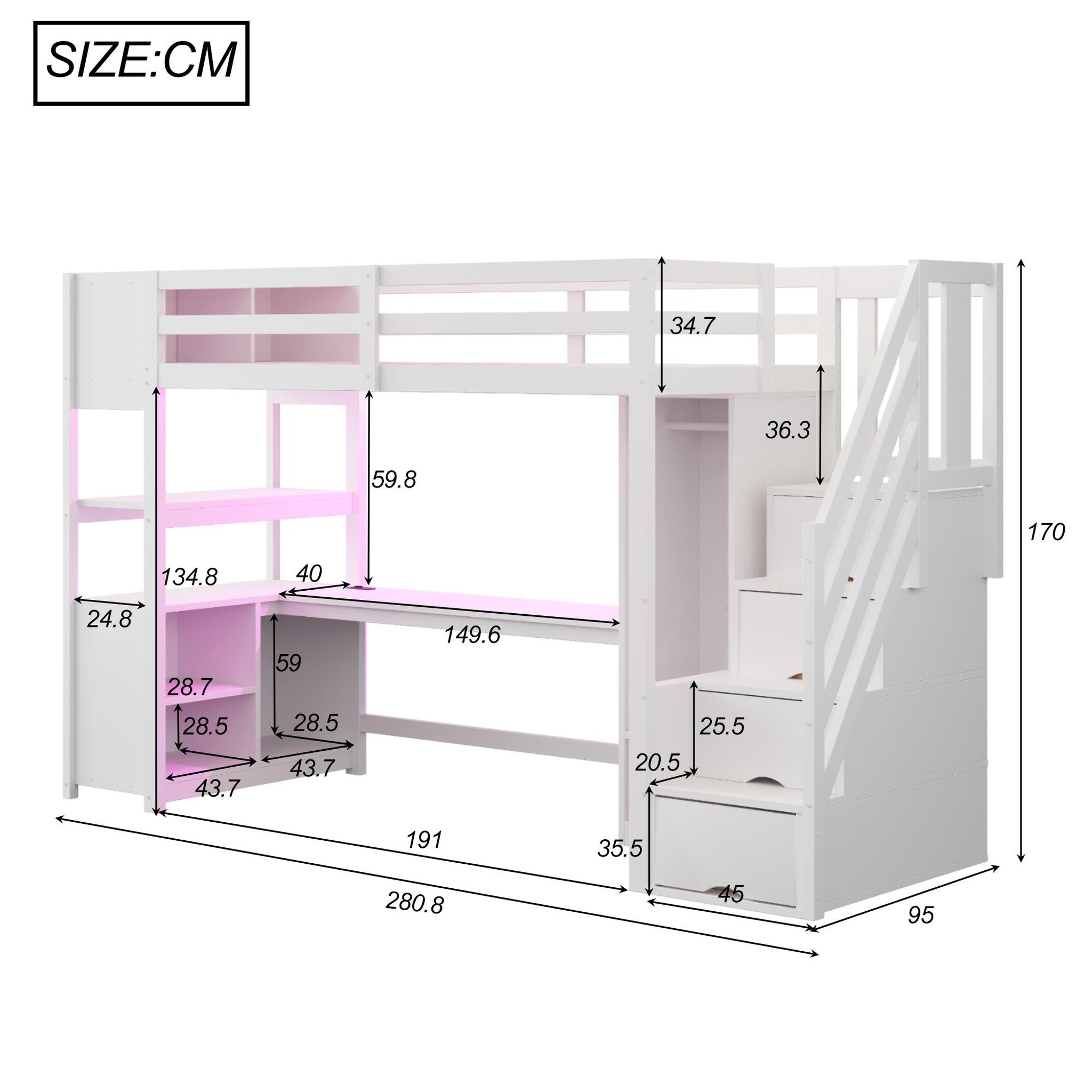 Voir la diapositive 3 : MERAX Lit mezzanine