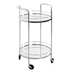 Paris Prix Desserte Design 2 Niveaux  Palace  80cm Argent