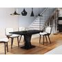 Voir la diapositive 6 : BEST MOBILIER Xandriel - table à manger extensible - noir - 4 à 6 personnes