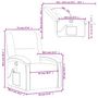 Voir la diapositive 6 : VIDAXL Fauteuil de massage inclinable Creme Tissu