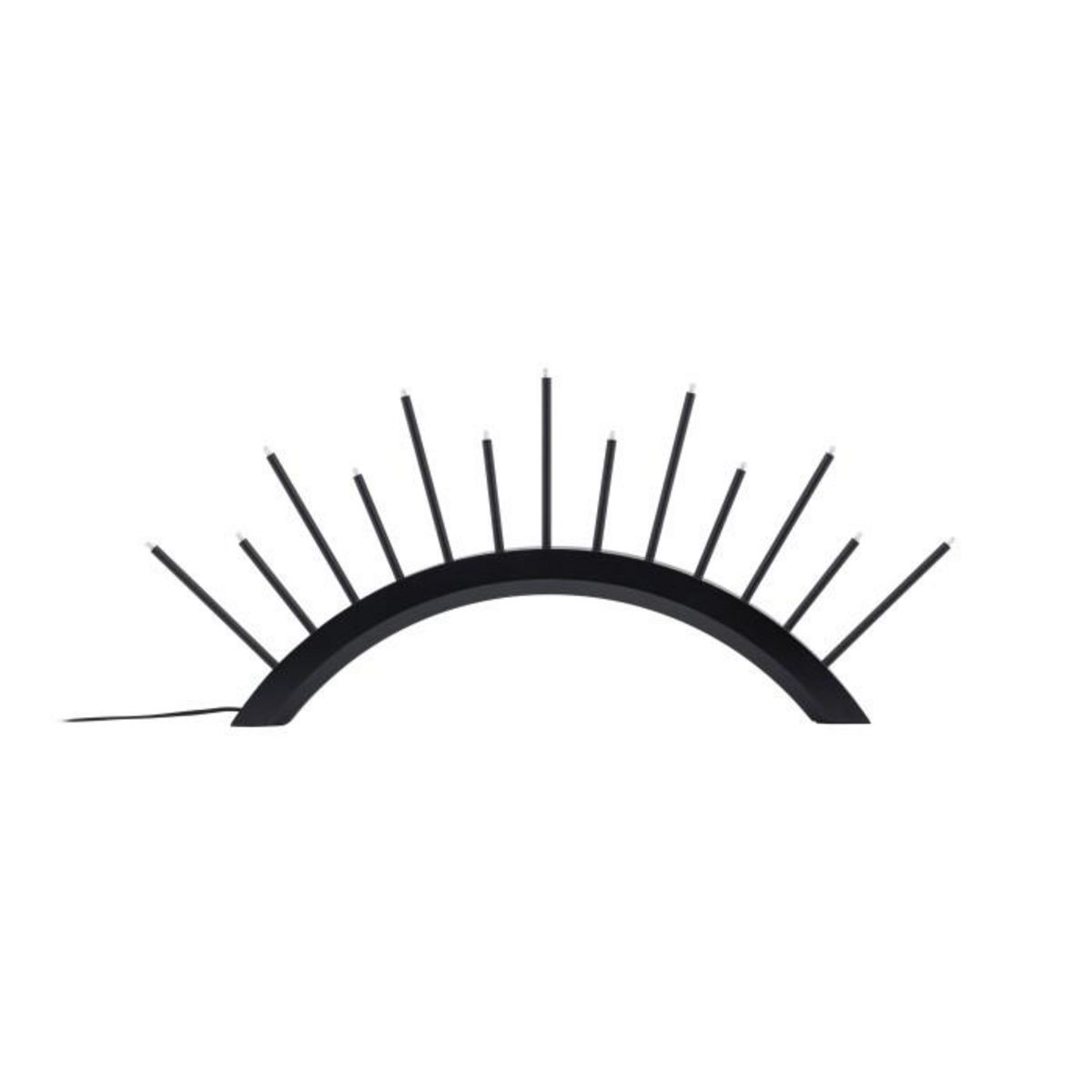 Paris Prix Lampe à Poser Bougeoir  Kettilsas  55cm Noir