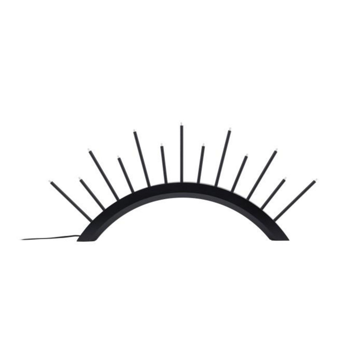 Paris Prix Lampe à Poser Bougeoir  Kettilsas  55cm Noir