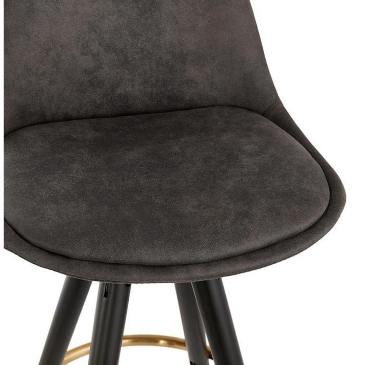 Paris Prix Tabouret de Bar  Krill  97cm Gris Foncé & Noir