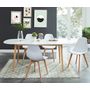 Voir la diapositive 2 : Table de séjour extensible scandinave L160/200cm LOLA