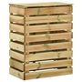 Voir la diapositive 2 : VIDAXL Composteur de jardin a lattes 80x50x100 cm Bois de pin impregne