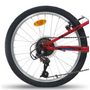Voir la diapositive 4 : Vélo enfant (120/140 cm) - VTT 20  avec cadre et fourche rigide en acier, 6 vitesses via une poignée tournante, Freins V-Brake et jantes en aluminium