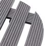 Voir la diapositive 4 : VIDAXL Chariots a plantes 2 pcs Gris Ø30x7,5 cm WPC