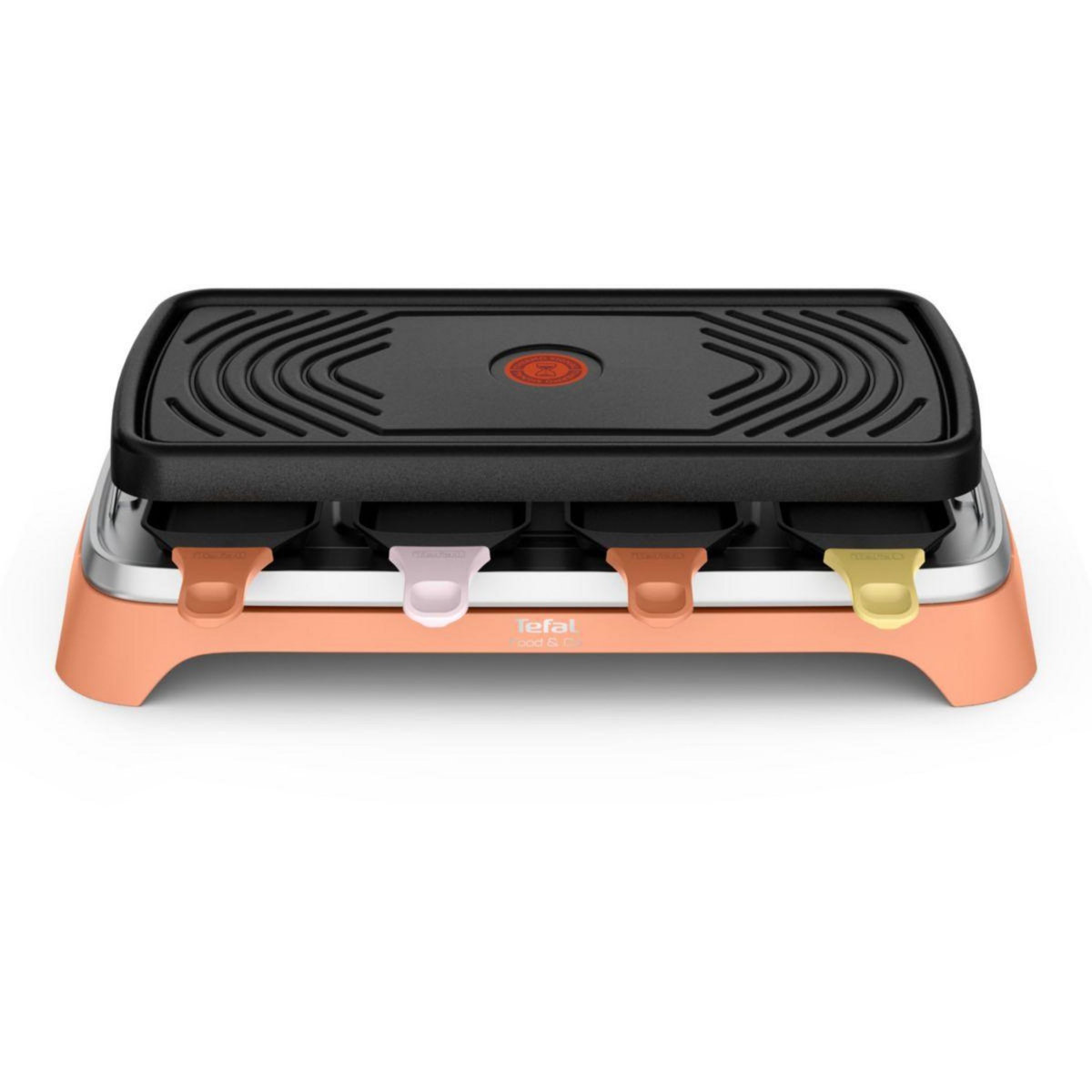 TEFAL Raclette 2 en 1 plancha Food & Co x8 RE651JF0