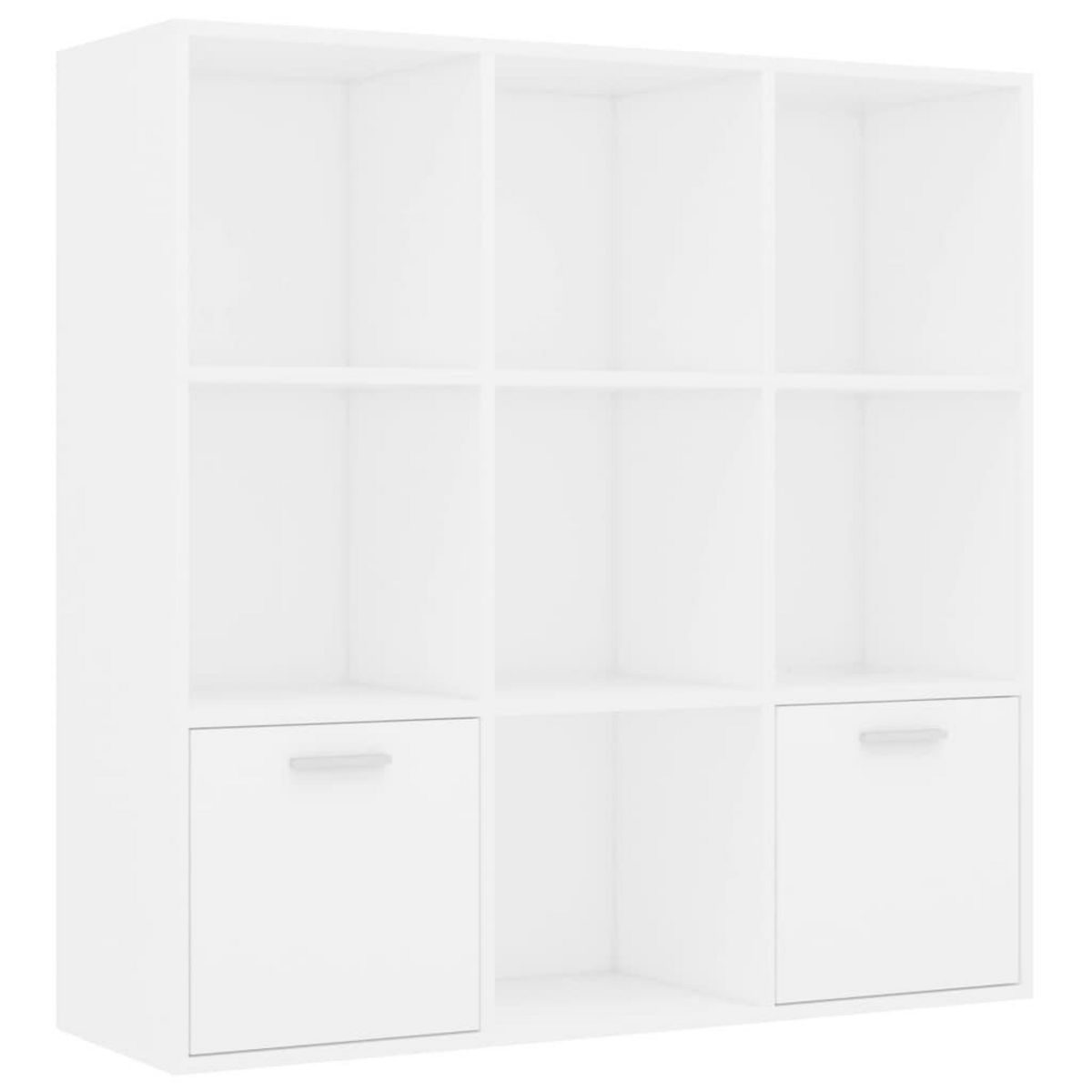 VIDAXL Bibliotheque Blanc 98x30x98 cm Bois d'ingenierie