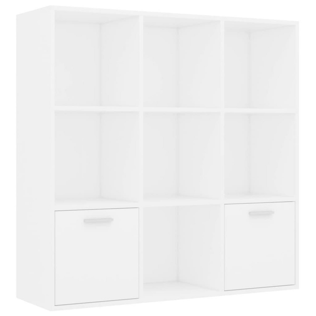 VIDAXL Bibliotheque Blanc 98x30x98 cm Bois d'ingenierie