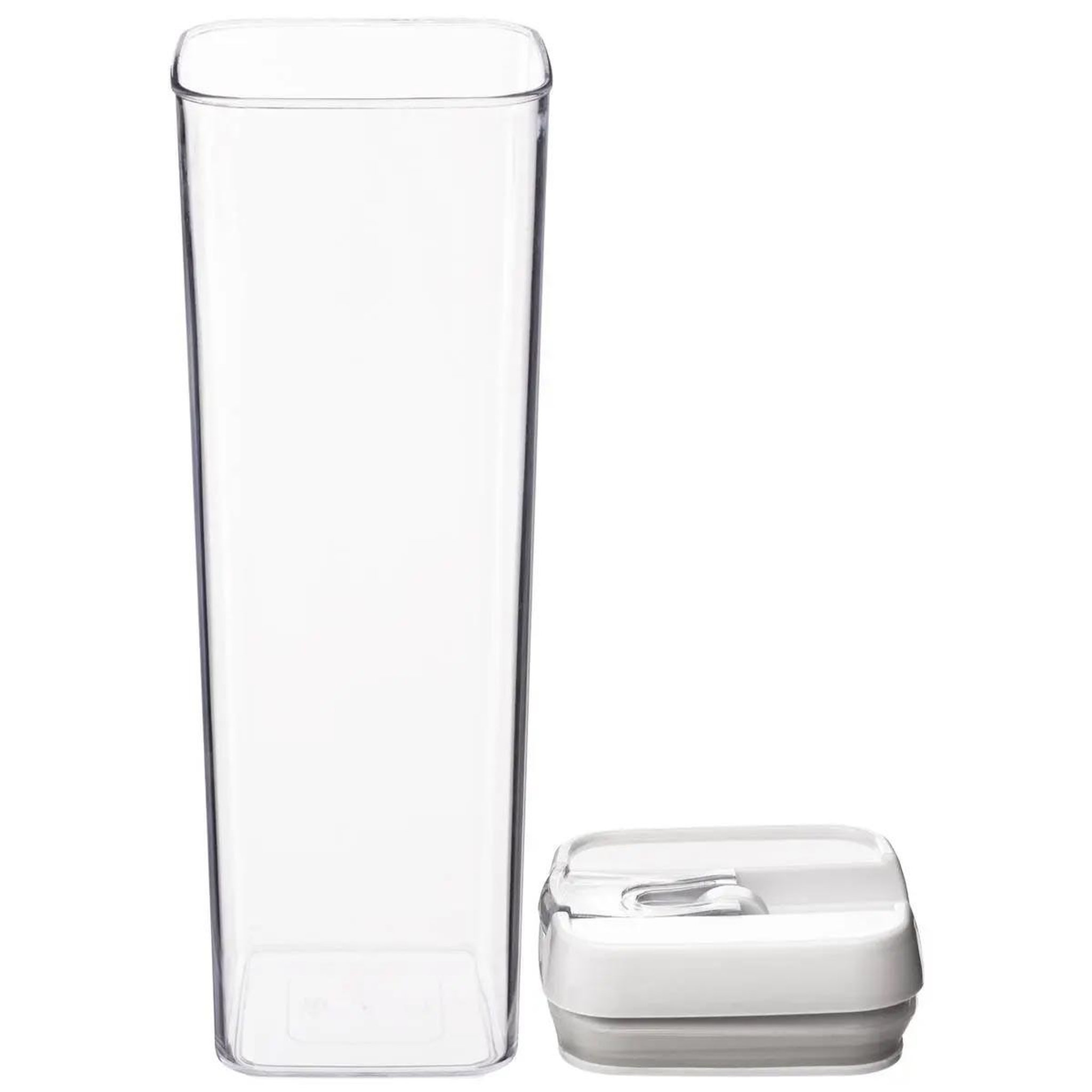 Voir la diapositive 2 : FIVE Bocal en plastique carré  oslo  1,7l transparent