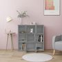 Voir la diapositive 3 : VIDAXL Bibliotheque Sonoma gris 90x30x90 cm Bois d'ingenierie