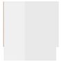 Voir la diapositive 4 : VIDAXL Garde-robe blanc brillant 100x32,5x35 cm bois d'ingenierie