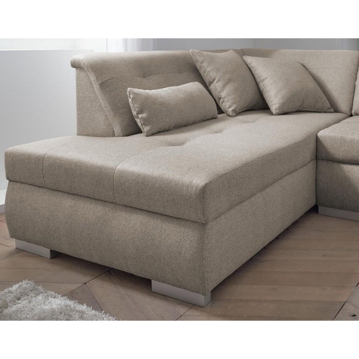 LISA DESIGN Vermont - canapé panoramique d'angle gauche - 7 places - xxl