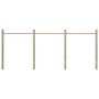Voir la diapositive 3 : VIDAXL Barres fixes d exercice 3 pcs 125 cm Acier Rouge