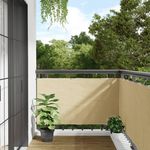 VIDAXL Ecran d'intimite de balcon creme 1000x75 cm PVC