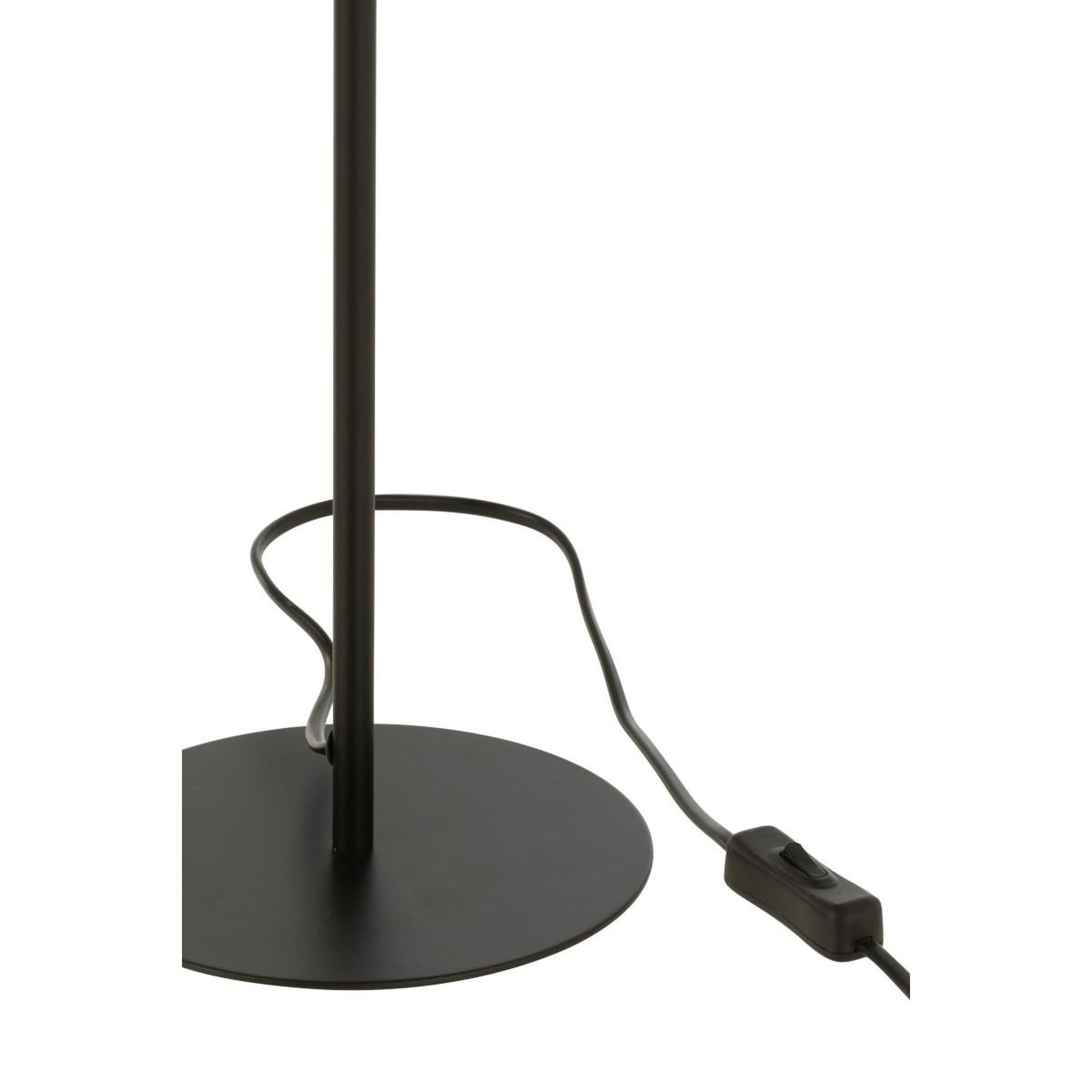 Voir la diapositive 5 : J-LINE Lampe à poser en rotin  preston  50cm naturel & noir