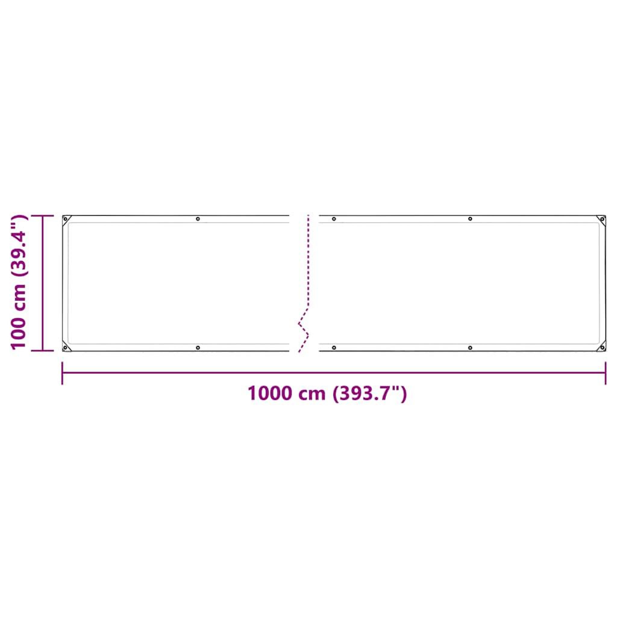 Voir la diapositive 6 : VIDAXL Couverture vegetale avec œillets 1x10 m PVC