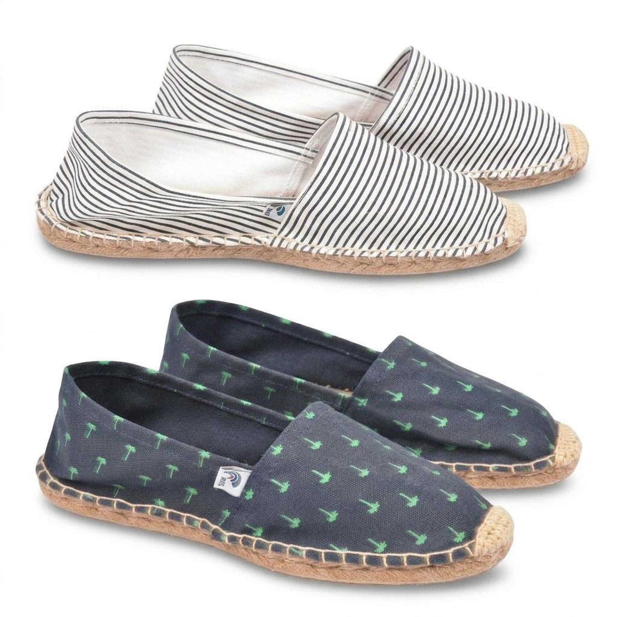 Voir la diapositive 3 : OZABI OZABI Pack 2 Paires Espadrilles Homme Semelle Corde Jute
