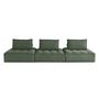 Voir la diapositive 6 : LISA DESIGN Marisol - canapé modulable droit 3 places - velours texturé