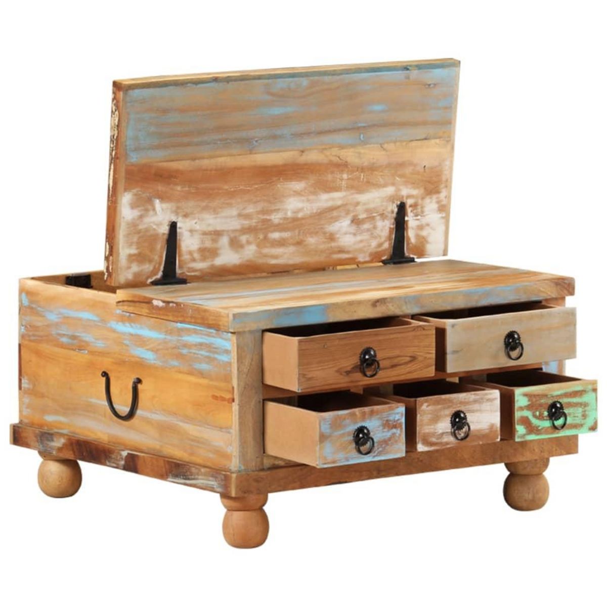 VIDAXL Table basse Bois de recuperation 70 x 70 x 38 cm