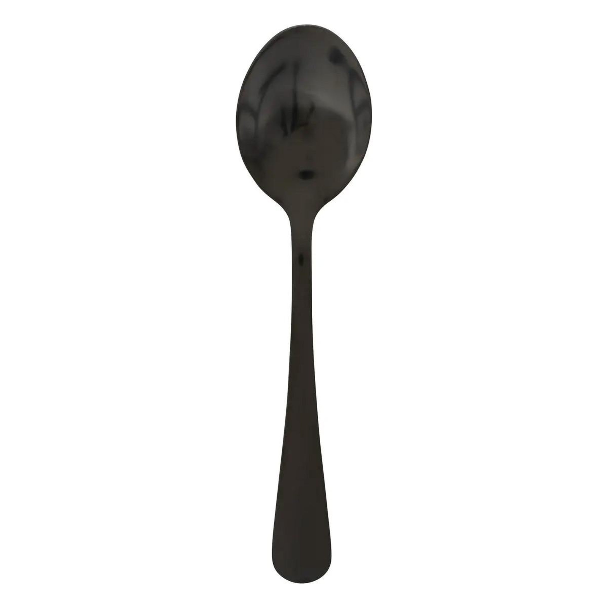 Voir la diapositive 2 : SECRET DE GOURMET Lot de 4 Cuillères à Café en Inox  Shadow  13cm Noir