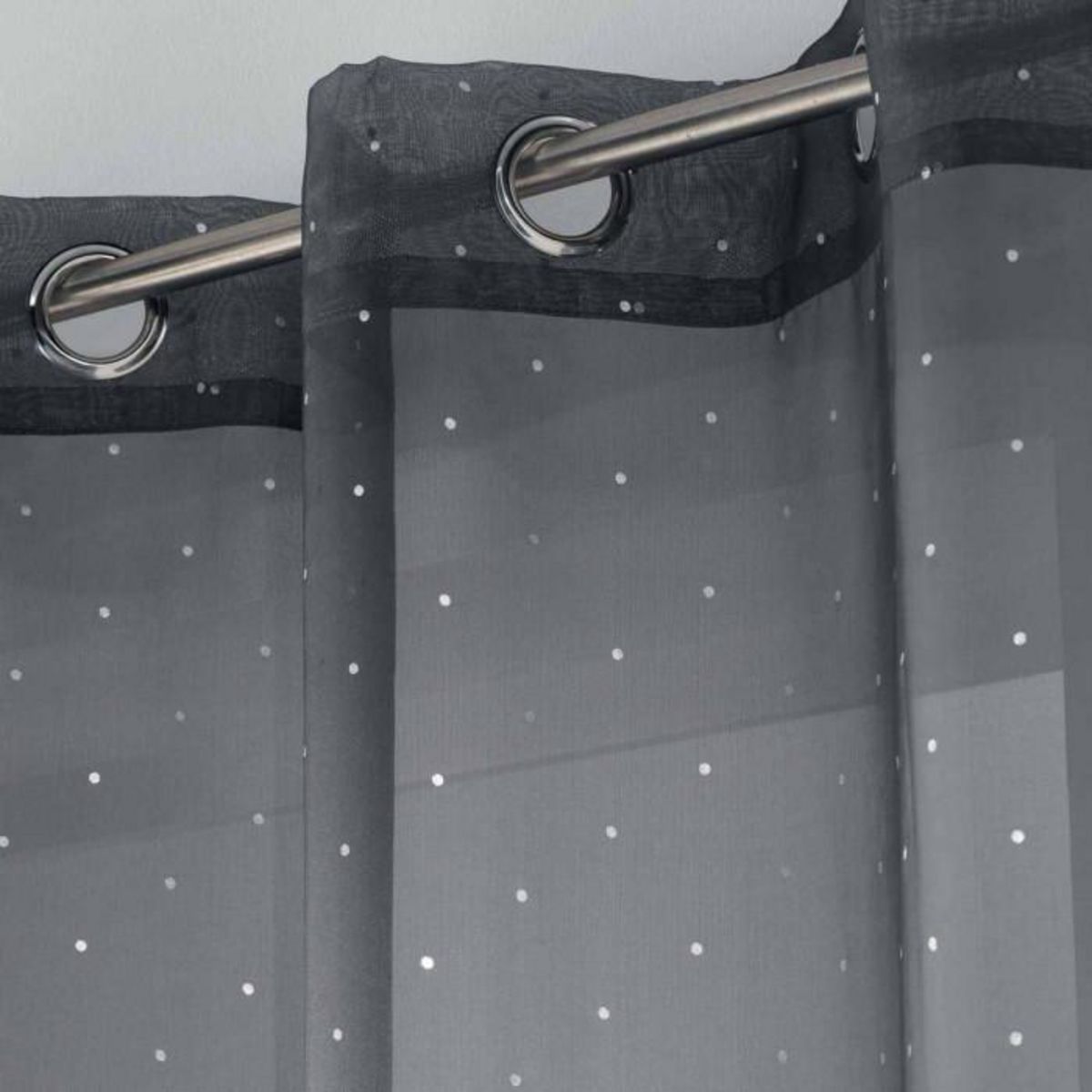 Paris Prix Rideau Voilage à Œillets  Orion  140x240cm Anthracite