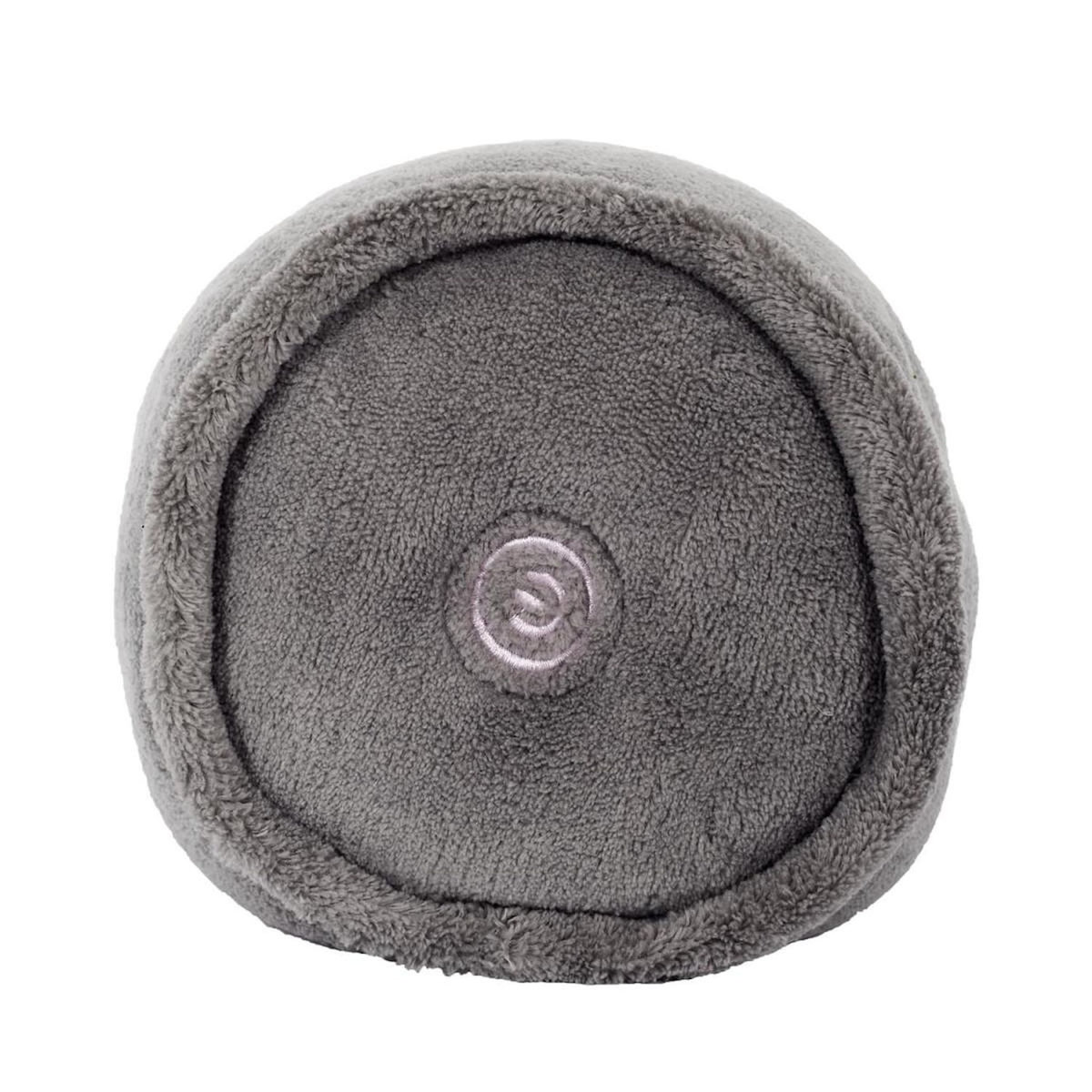 Paris Prix Coussin de Massage Rond  Vibrant  25cm Gris
