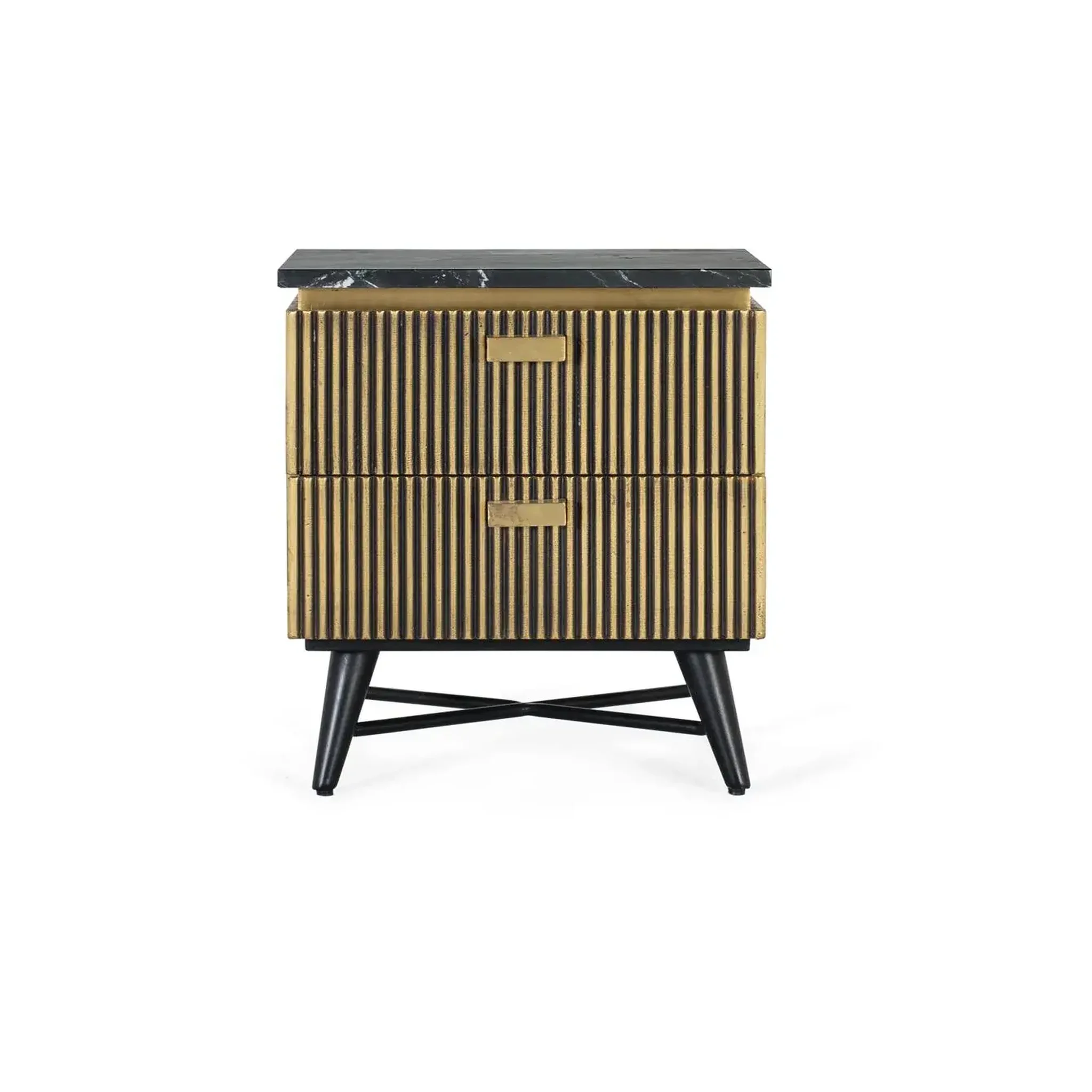 GINER Y COLOMER SL Table de chevet en bois de manguier 50 cm style classique moderne