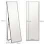 Voir la diapositive 3 : HOMCOM Grand miroir pleine longueur rectangulaire 50 x 160 cm - miroir sur pied ou mural - noir