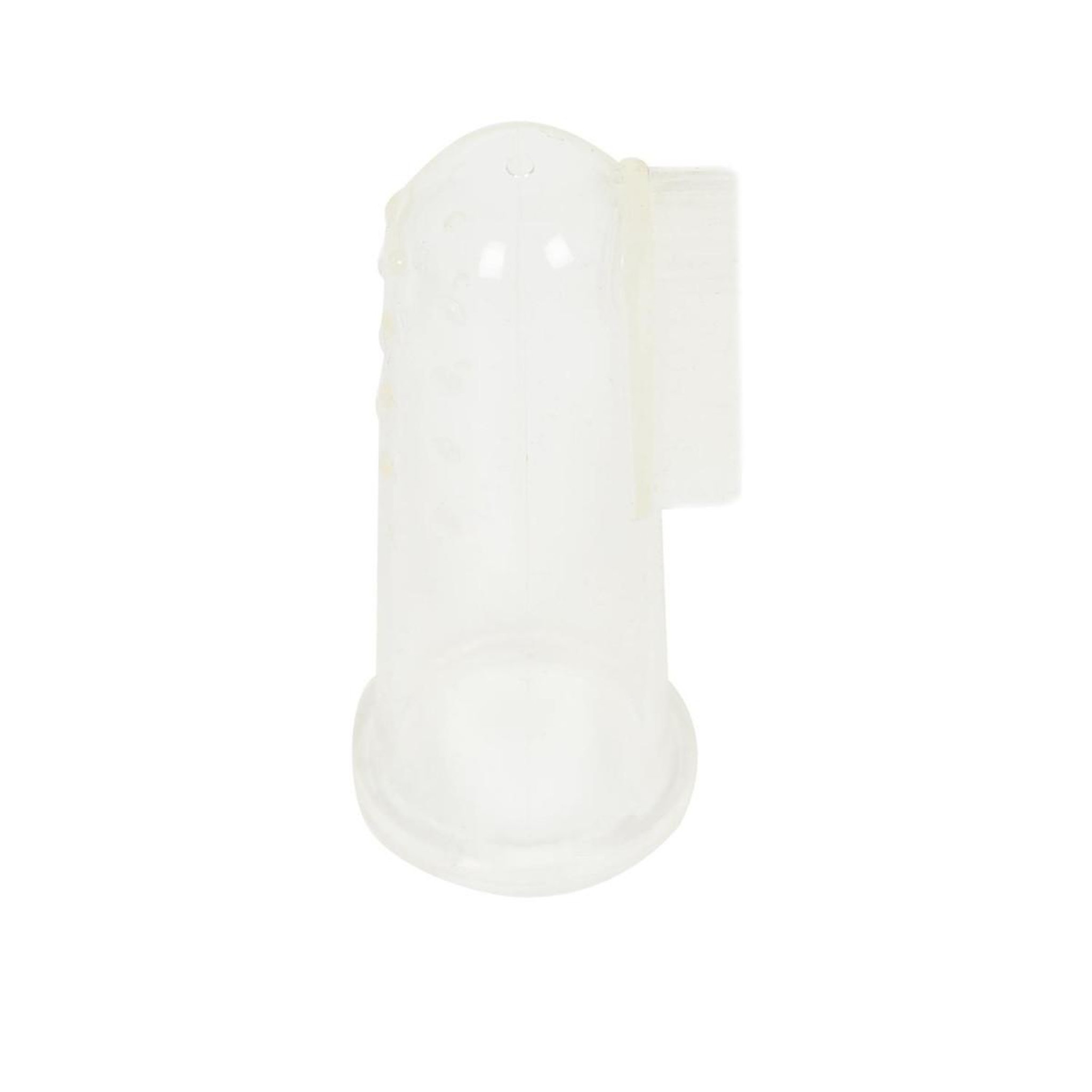 Voir la diapositive 2 : Tom & Zoé Brosse à dents bébé  silicone  5cm transparent