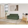 Voir la diapositive 1 : BEST MOBILIER Julia - canapé 3 places convertible express couchage quotidien 140 cm matelas 14 cm en tissu