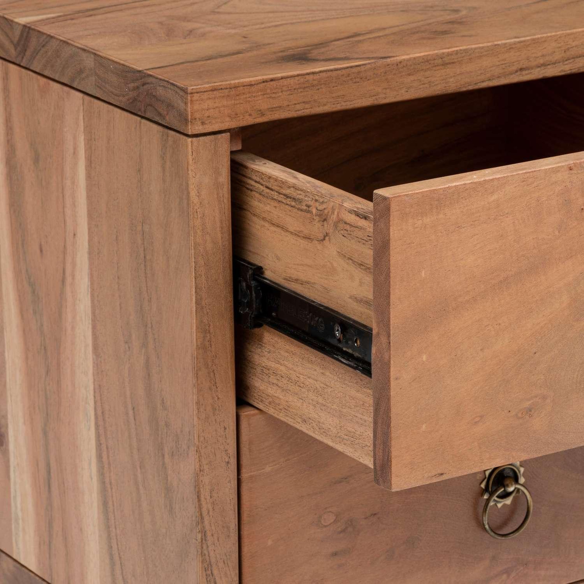Voir la diapositive 5 : ATMOSPHERA Console 2 portes et 4 tiroirs en bois JILING - Marron