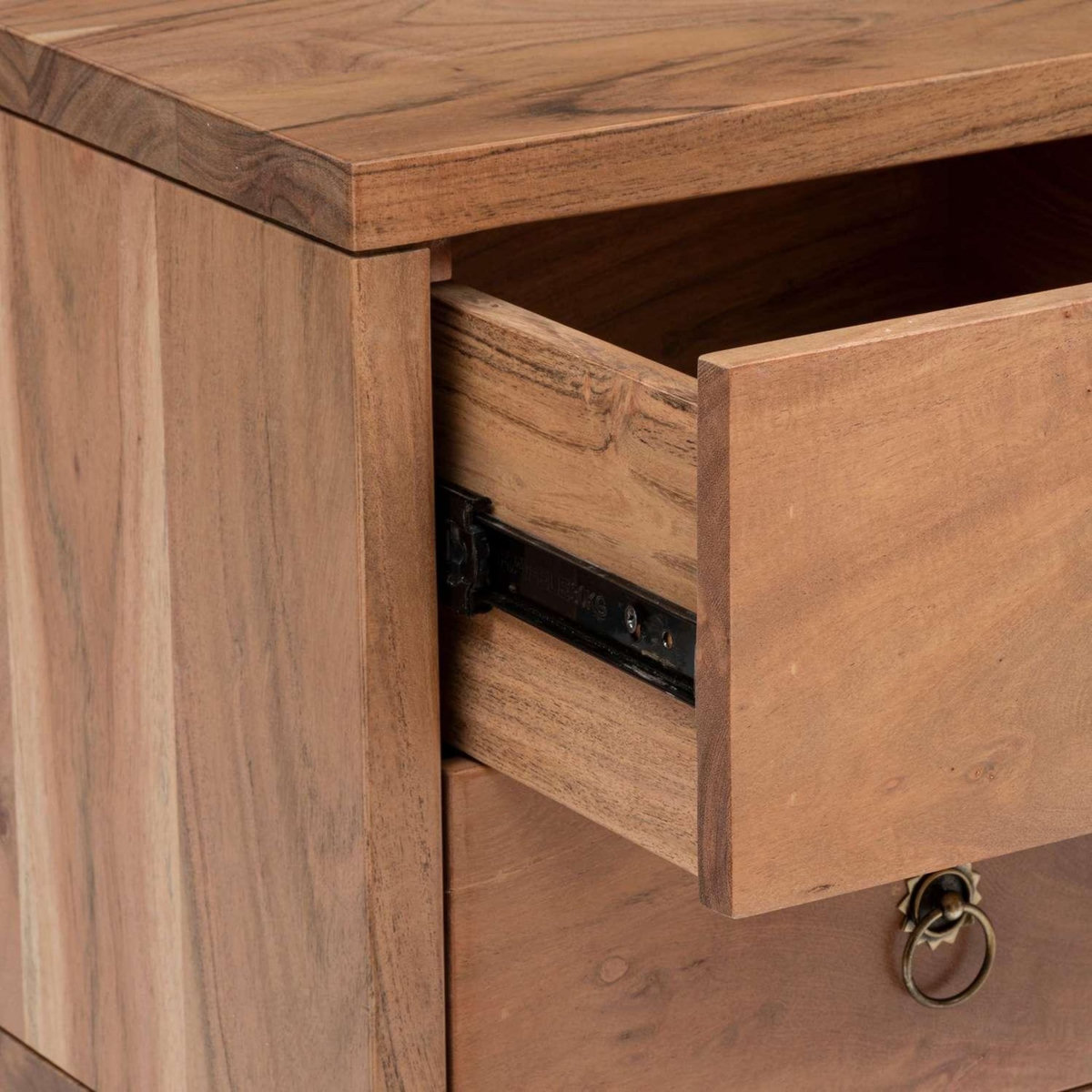 ATMOSPHERA Console 2 portes et 4 tiroirs en bois JILING - Marron