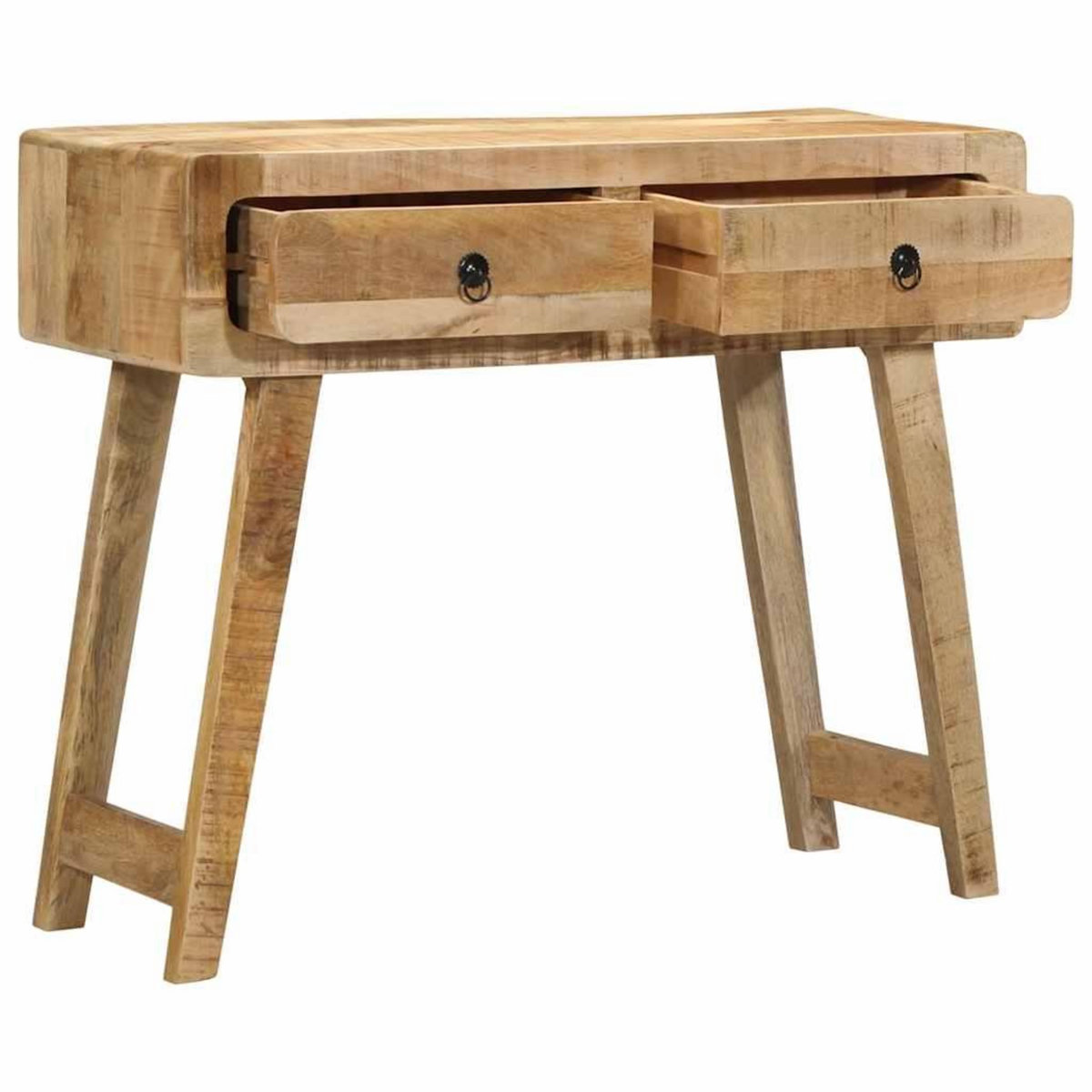 VIDAXL Table console 90x32x75 cm bois massif de manguier brut