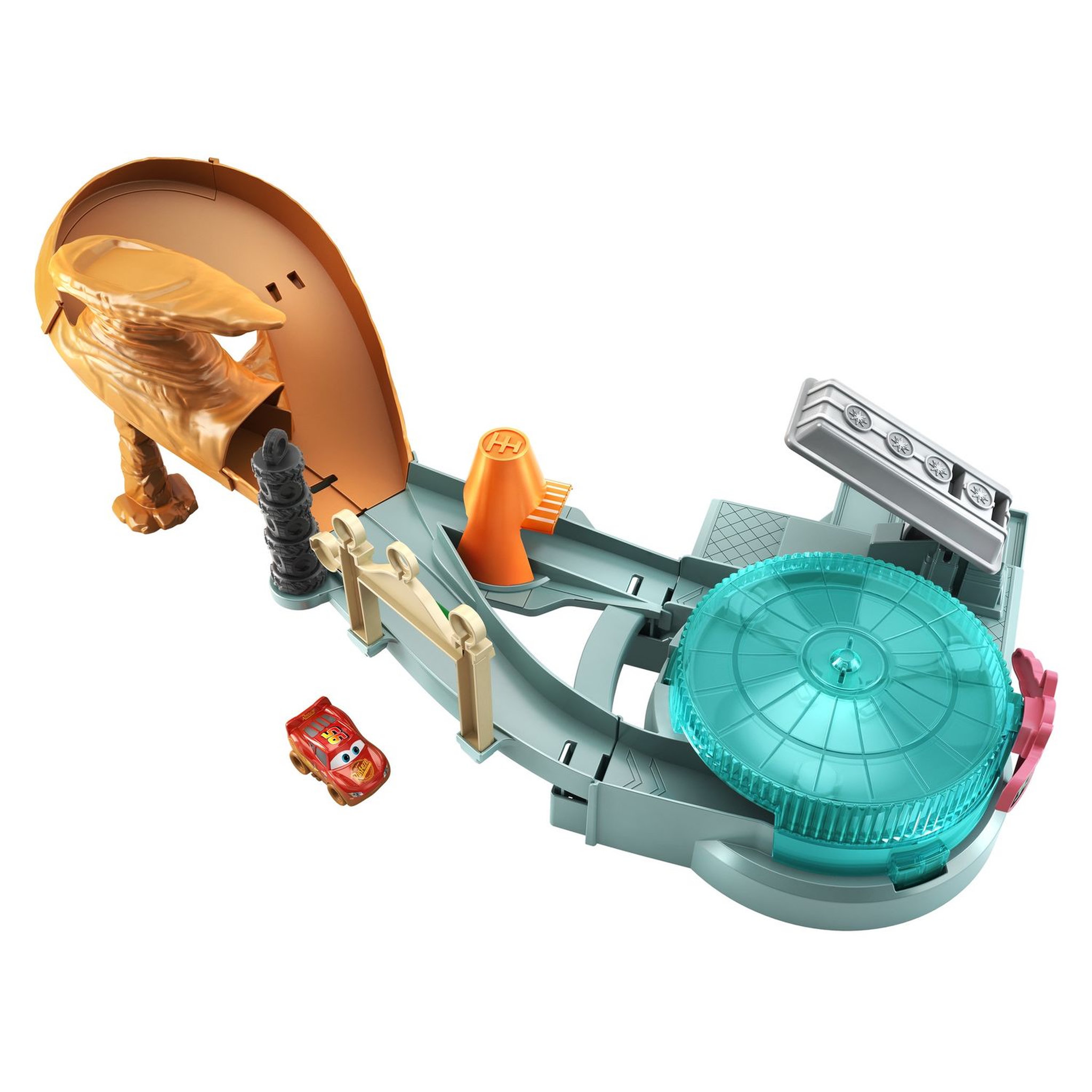 Voir la diapositive 3 : MATTEL Coffret Piste Radiator Springs Hors de Contrôle Mini Racers - Disney Pixar Car