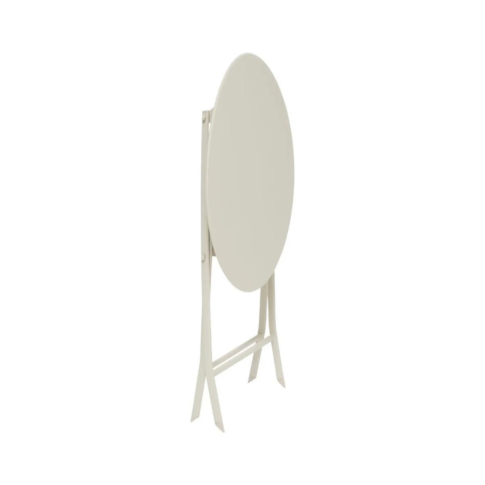 Voir la diapositive 3 : HESPERIDE Table de jardin ronde greensboro ø 60 cm argile - hespéride