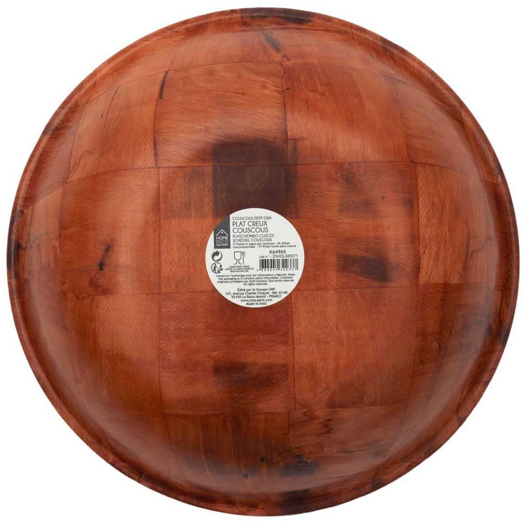 Voir la diapositive 3 : The Home Deco Factory Saladier creux couscous 35cm gasaa