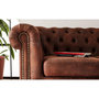 Voir la diapositive 3 : LISA DESIGN Winston - canapé d'angle chesterfield - 5 places - style industriel