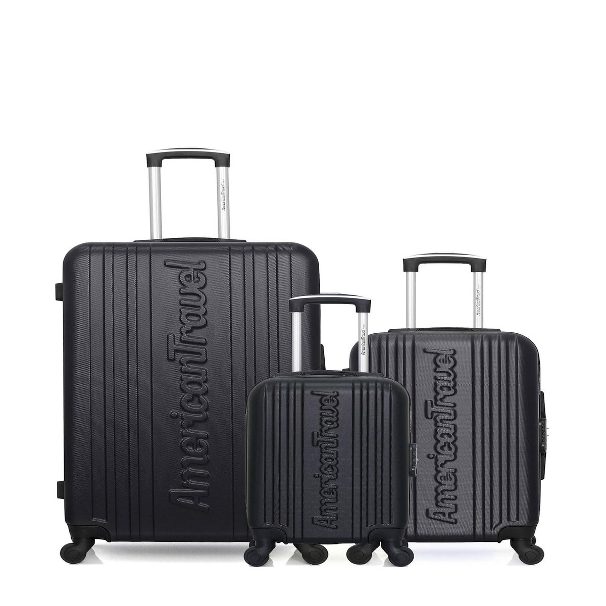 AMERICAN TRAVEL AMERICAN TRAVEL - LOT DE 3 - Valises grand format, cabine et cabine XXS SPRINGFIELD